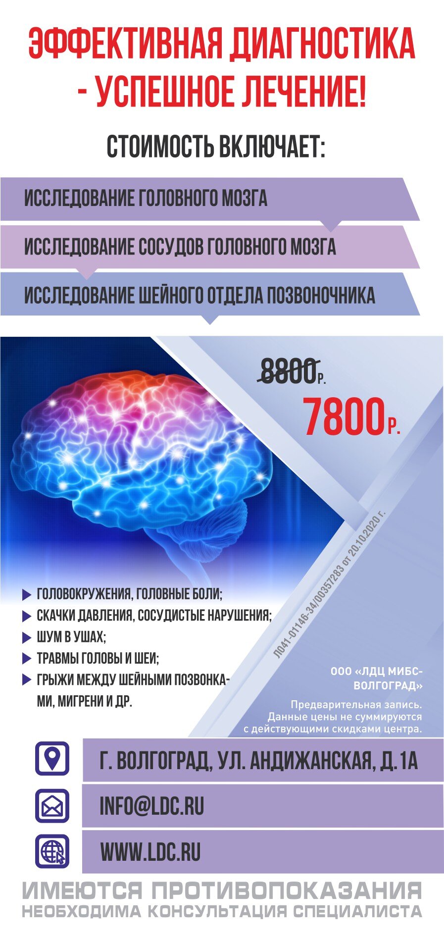 Жизнь без головной боли – Акция 🌟 в Центре диагностики МИБС-Волгоград на  Андижанской улице – Волгоград – Zoon.ru