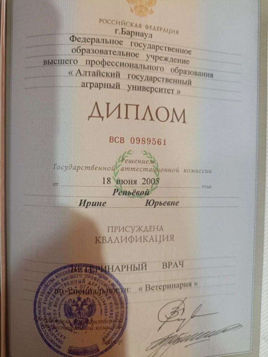 Ирина Юрьевна Репьёва