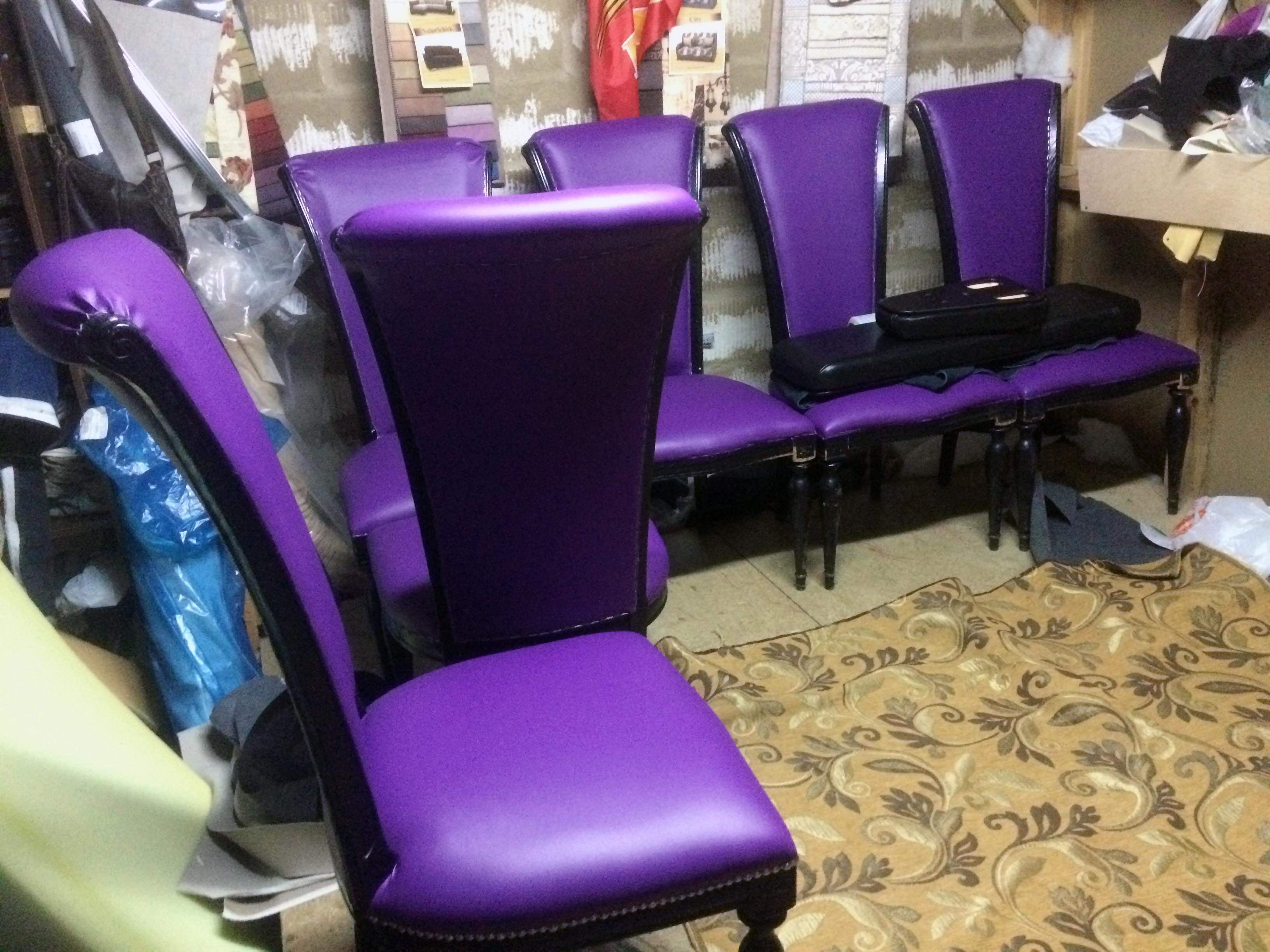 Обтяжка стульев на дому