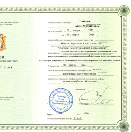 Анна Михайловна Бицадзе