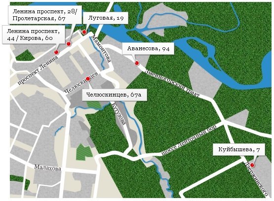 Карта барнаула ул ляпидевского 1