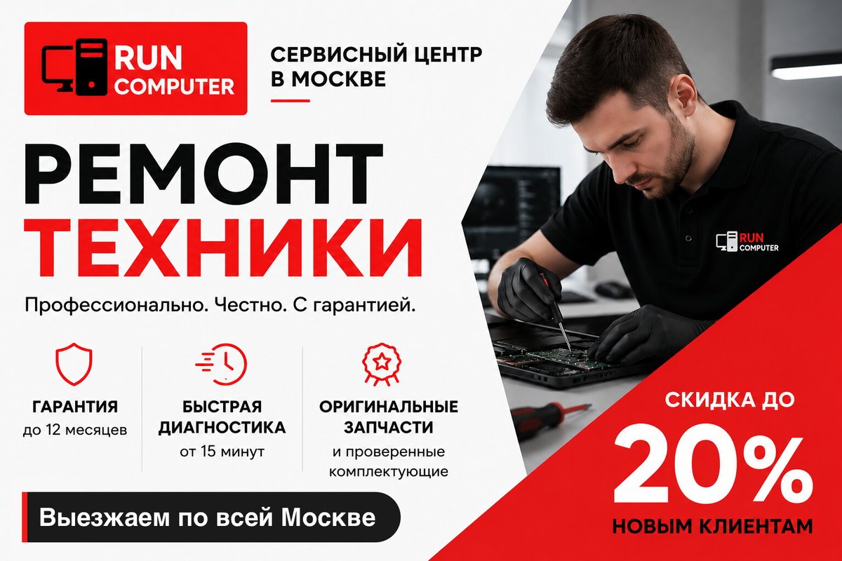 фотография Сервисного центра Run Computer на Рублёвском шоссе