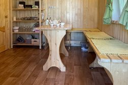 Семейная баня на дровах в Левашово, с рейтингом 5 - находится по адресу Санкт-Петербург, Первомайская улица, 32а 