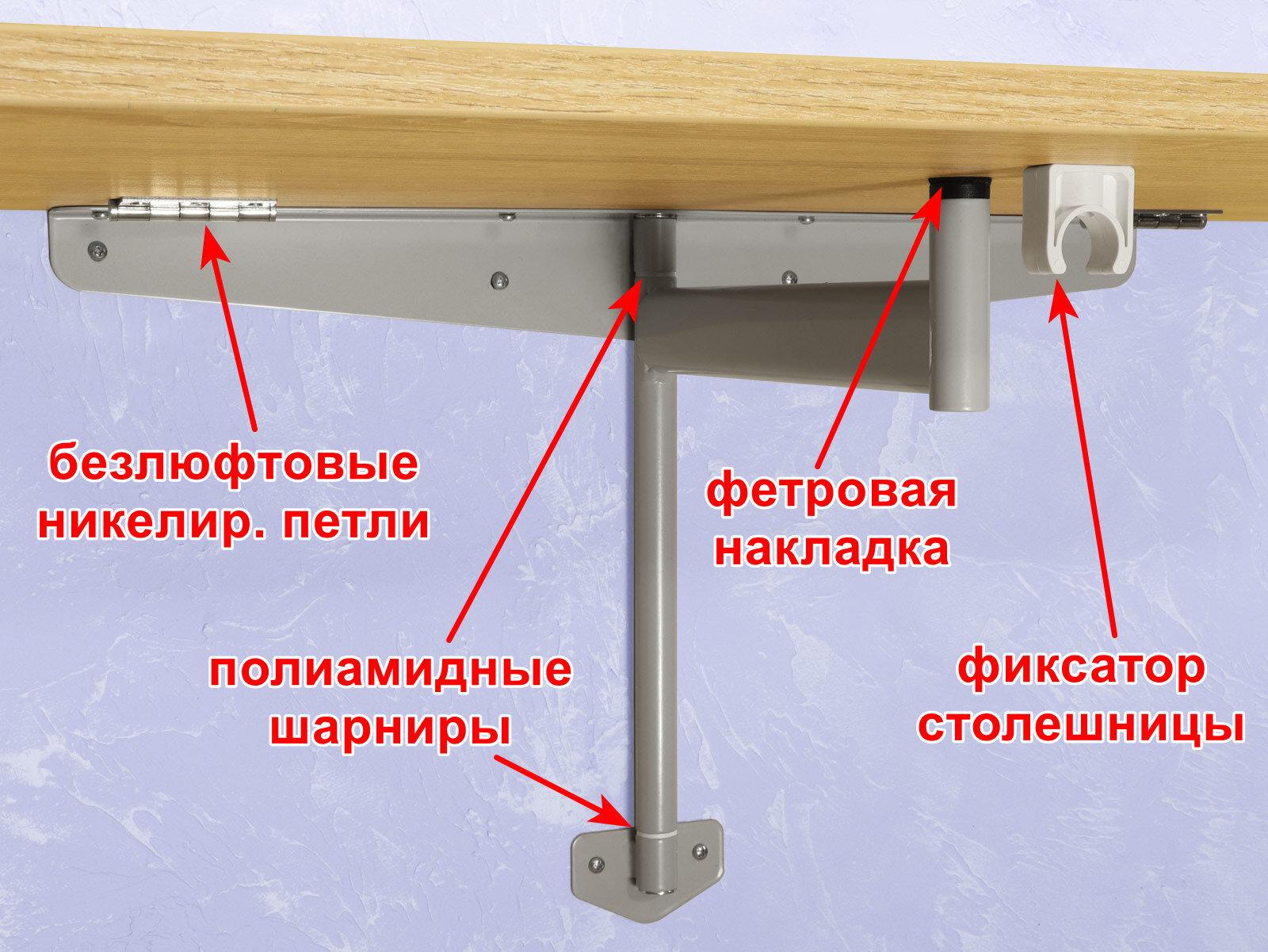 Стол пристенный откидной