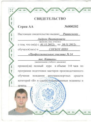 Автоинструктор Андрей Викторович Равинский