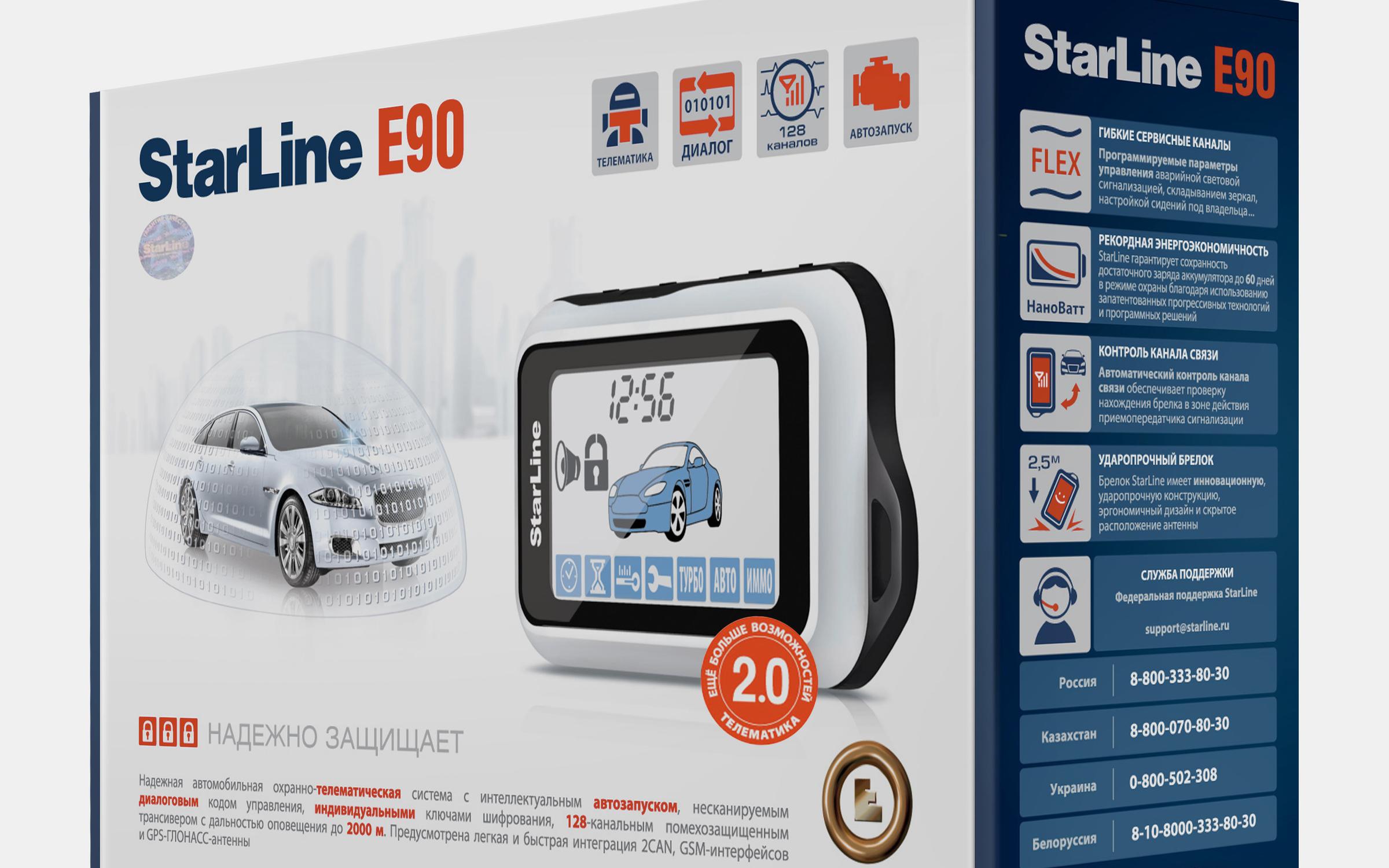 Карта монтажа starline e90