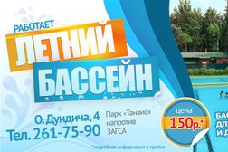 Летний бассейн с пляжем в парке Танаис, с рейтингом 3.4 - находится по адресу Воронеж, улица Олеко Дундича, 4 