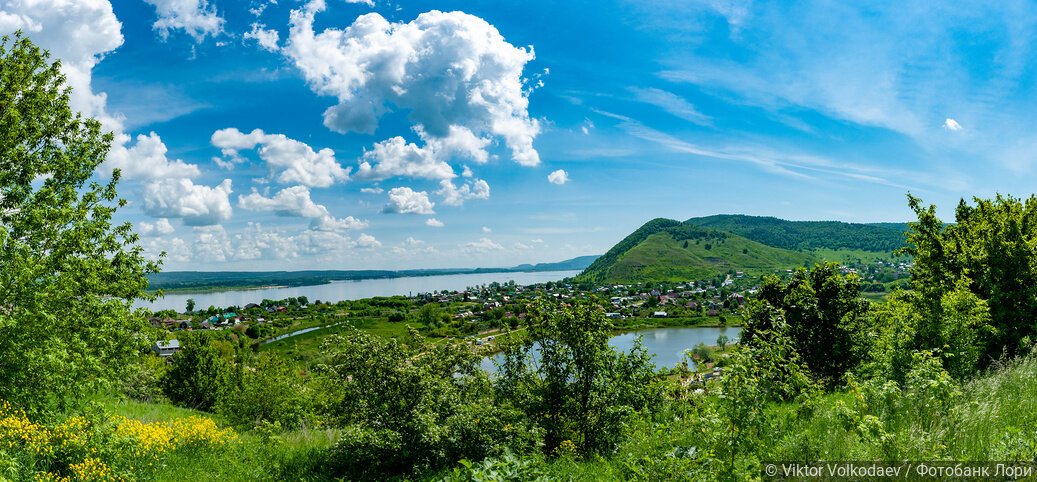 Деревня Ширяево на территории национального парка "Самарская Лука"