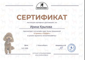сертификат/документ Зоопарикмахерской ЧерныйПес