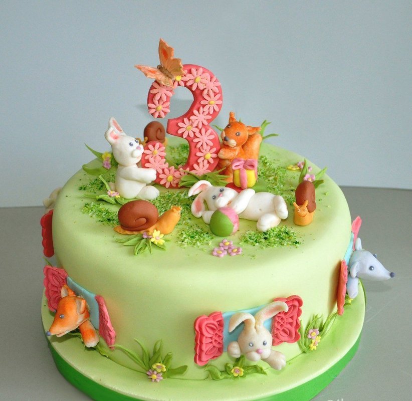 Детский торт на день рождения девочке 3 года фото