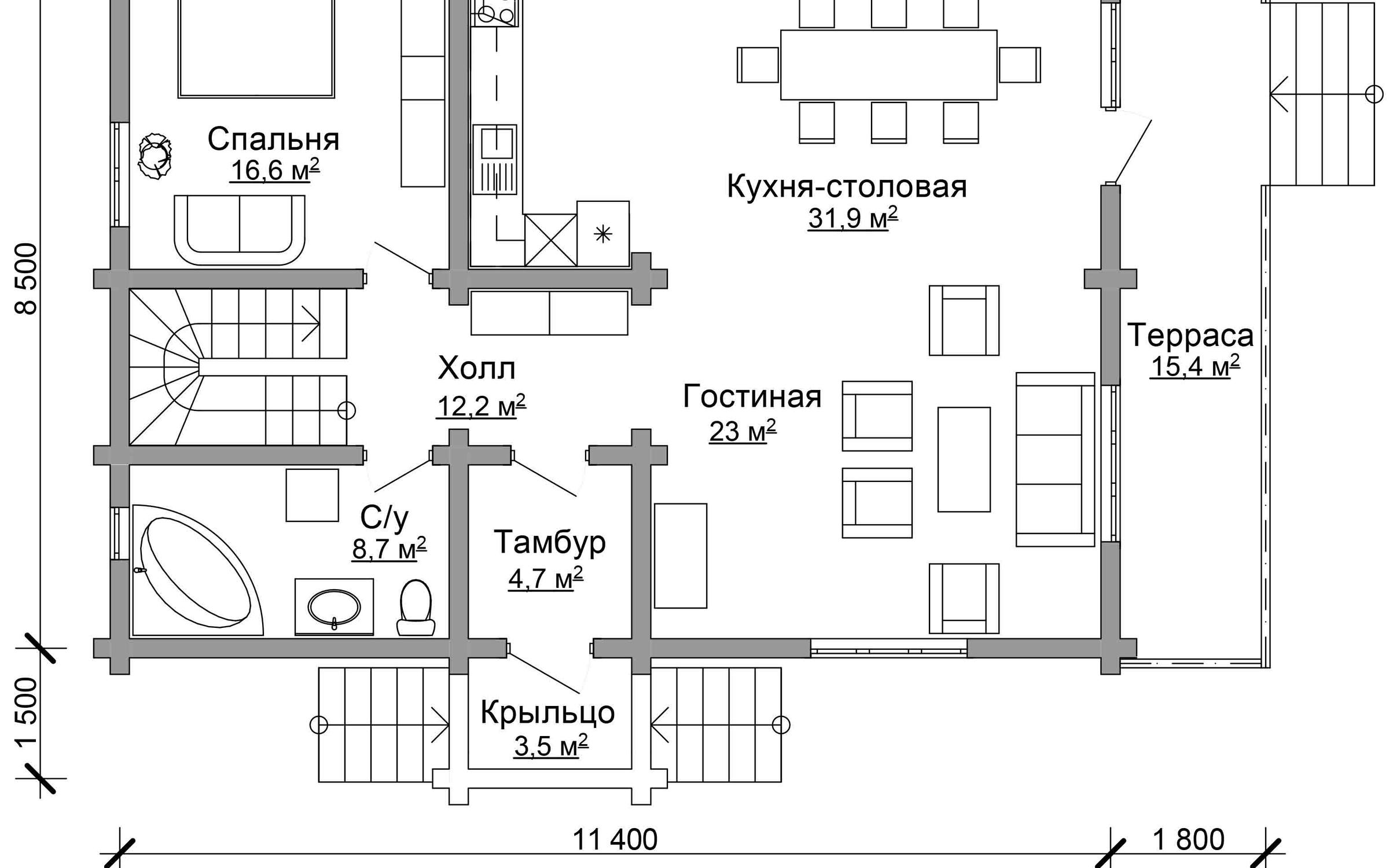 План дома веранда. План дома веранда. План дома 1 этаж с эркером. Проект одного этажного дома. План коттеджа.