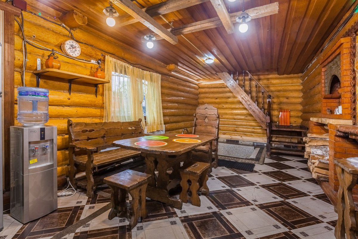 русская баня на дровах фото