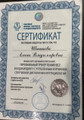 сертификат/документ Спортивного клуба Стремление в Чехове