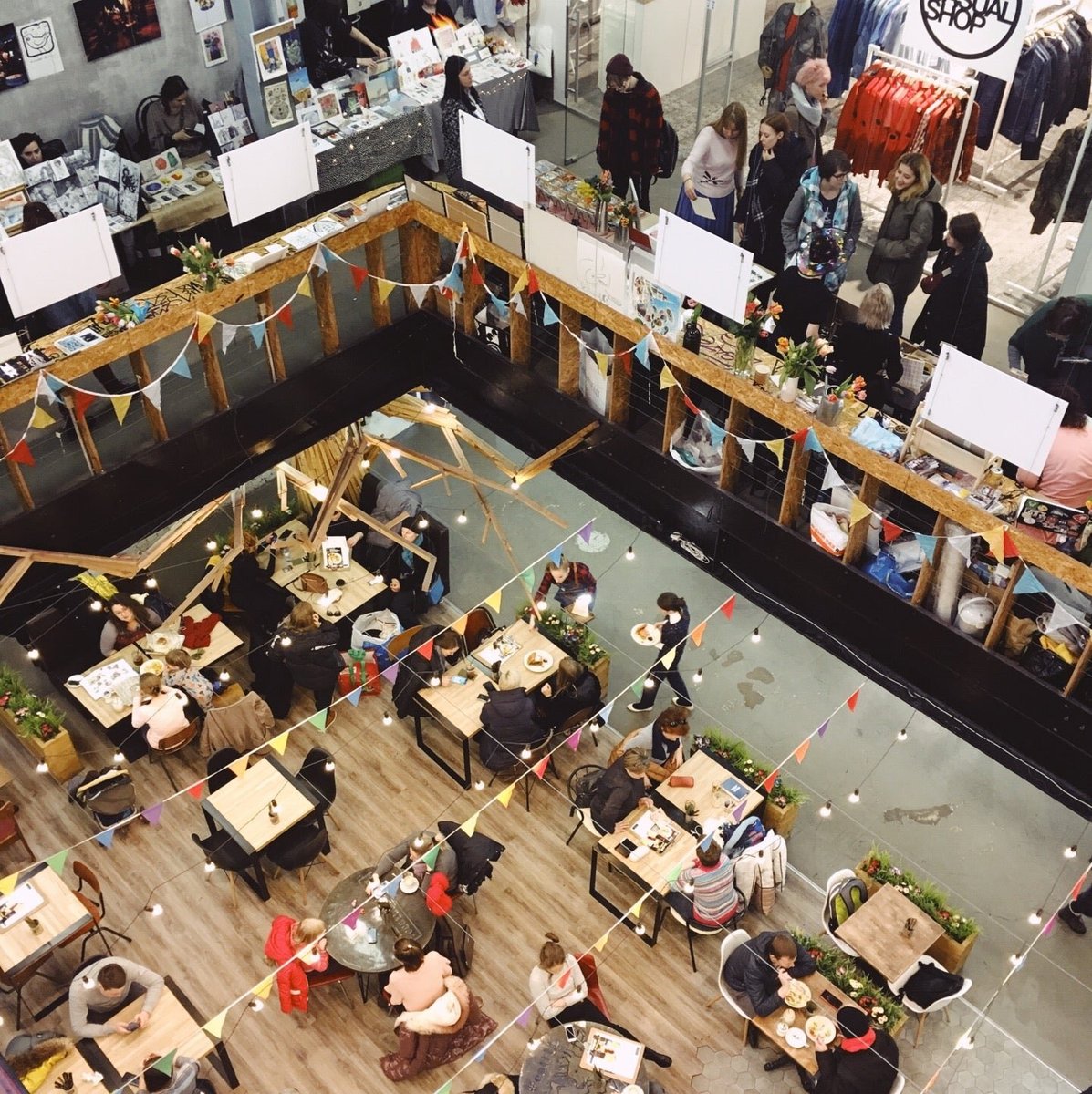 Помещение дизайн-квартала, вид сверху