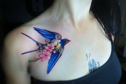 Тату-салон Scum Tatto Community, с рейтингом 5 - находится по адресу Караганда, проспект Нуркена Абдирова, 54 