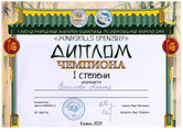 сертификат/документ Олимпиадного центра математики, дизайна и программирования Матрица на проспекте Победы