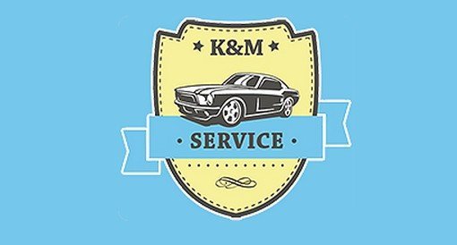 M service. M service logo. 